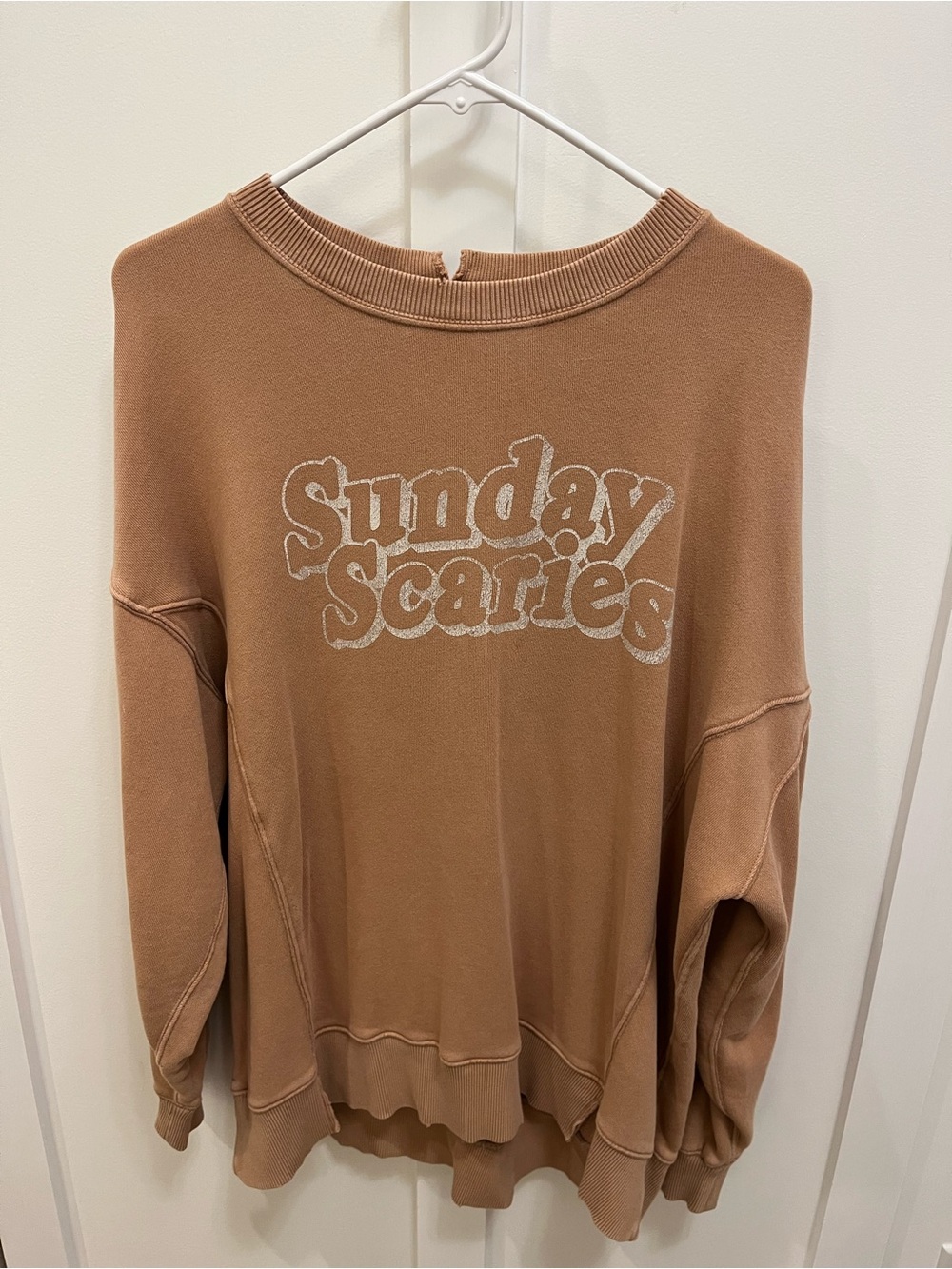 aerie Tan 'Sunday Scaries' Crewneck Sweatshirt
